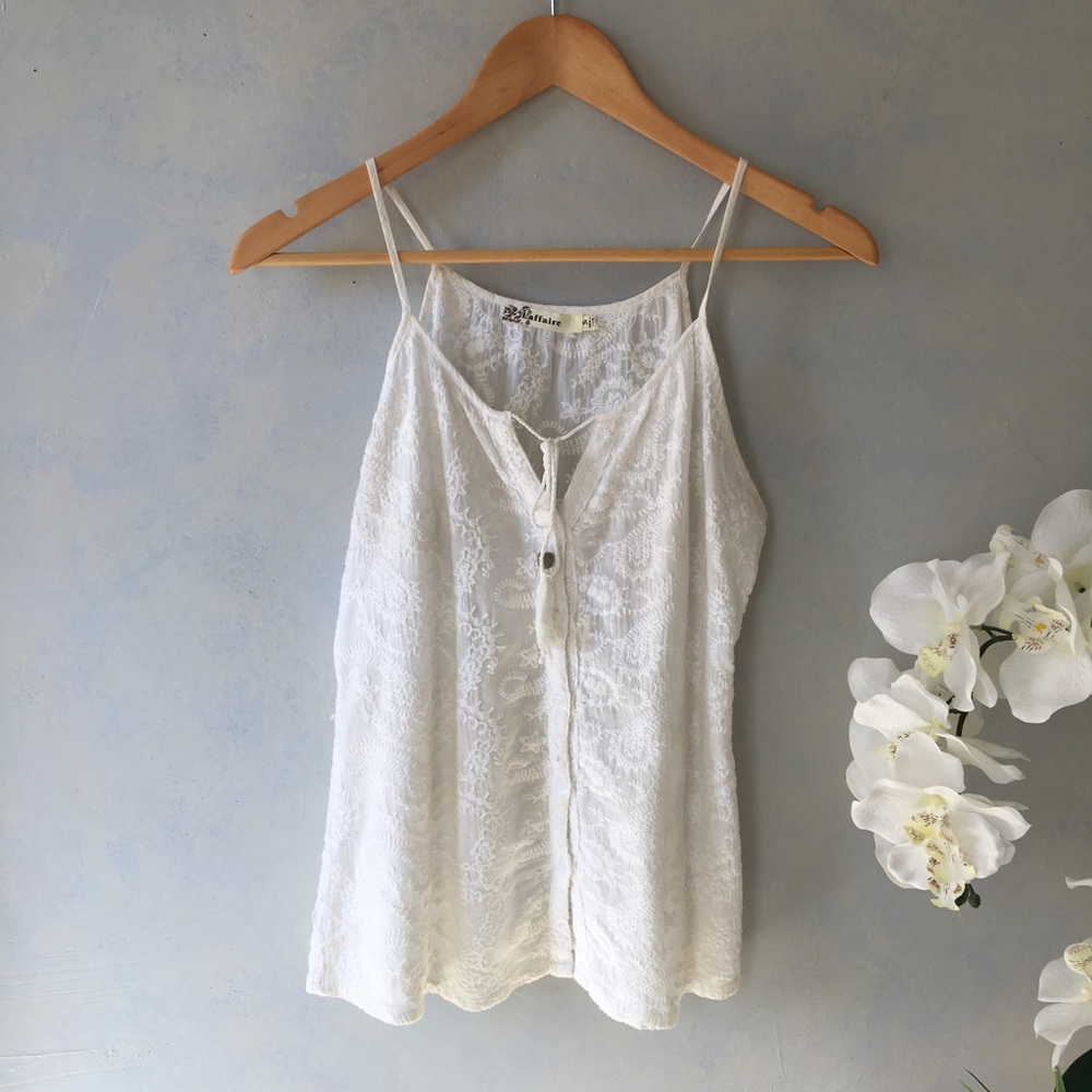 ✨ON SALE - Embroidered 100% Cotton Tank Top ✨